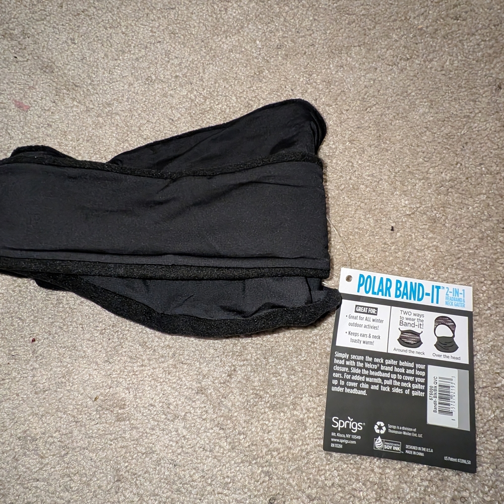 Polar Band-It Neck Gaiter With Attached Headband by Sprigs